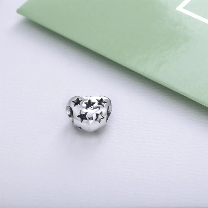 (immagine per) Charm Openwork Cuore Stellato - 791393 - Charm | PANDORA - Visualizza 3