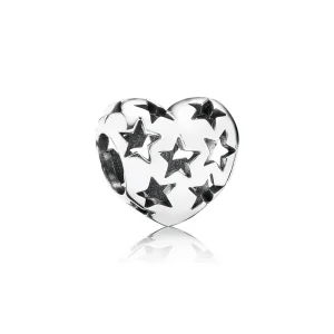 (immagine per) Charm Openwork Cuore Stellato - 791393 - Charm | PANDORA