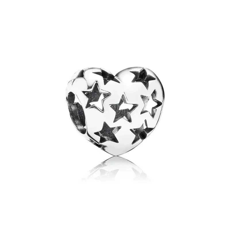 (immagine per) Charm Openwork Cuore Stellato - 791393 - Charm | PANDORA