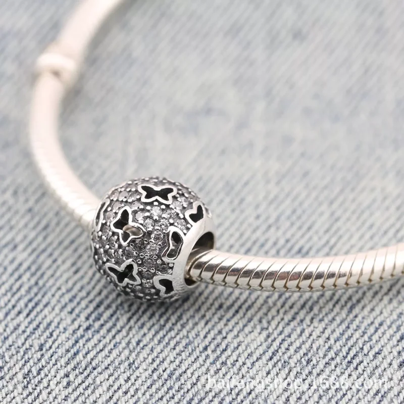 (immagine per) Charm Openwork Farfalle in Volo - 791482CZ - Charm | PANDORA - Visualizza 2