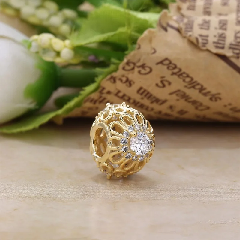 (immagine per) Charm Openwork Foglie Scintillanti - 750836CZ - Charm | PANDORA - Visualizza 2
