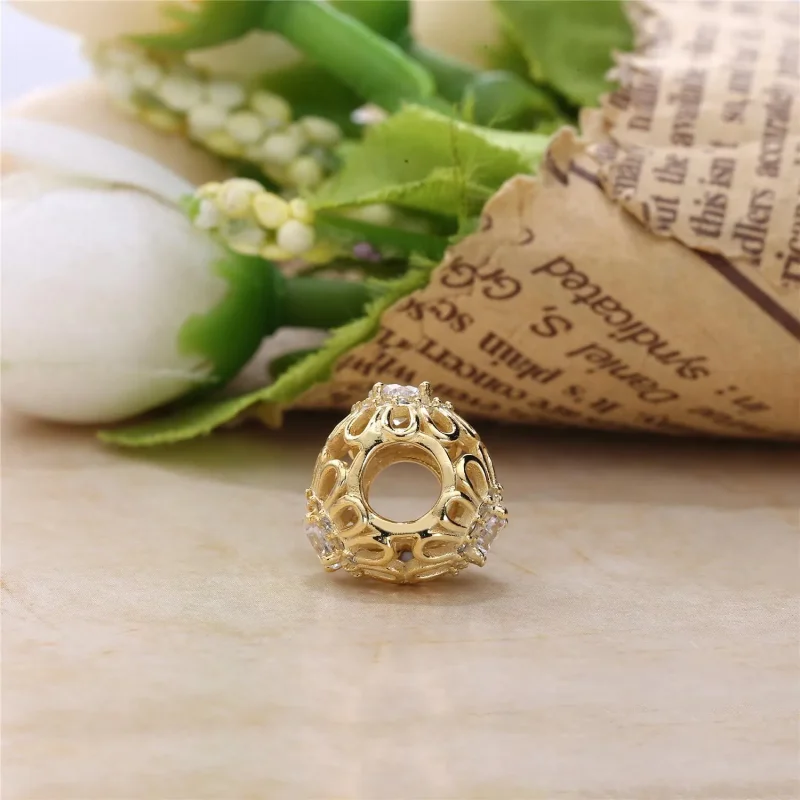 (immagine per) Charm Openwork Foglie Scintillanti - 750836CZ - Charm | PANDORA - Visualizza 4