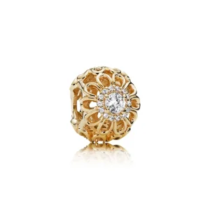 (immagine per) Charm Openwork Foglie Scintillanti - 750836CZ - Charm | PANDORA