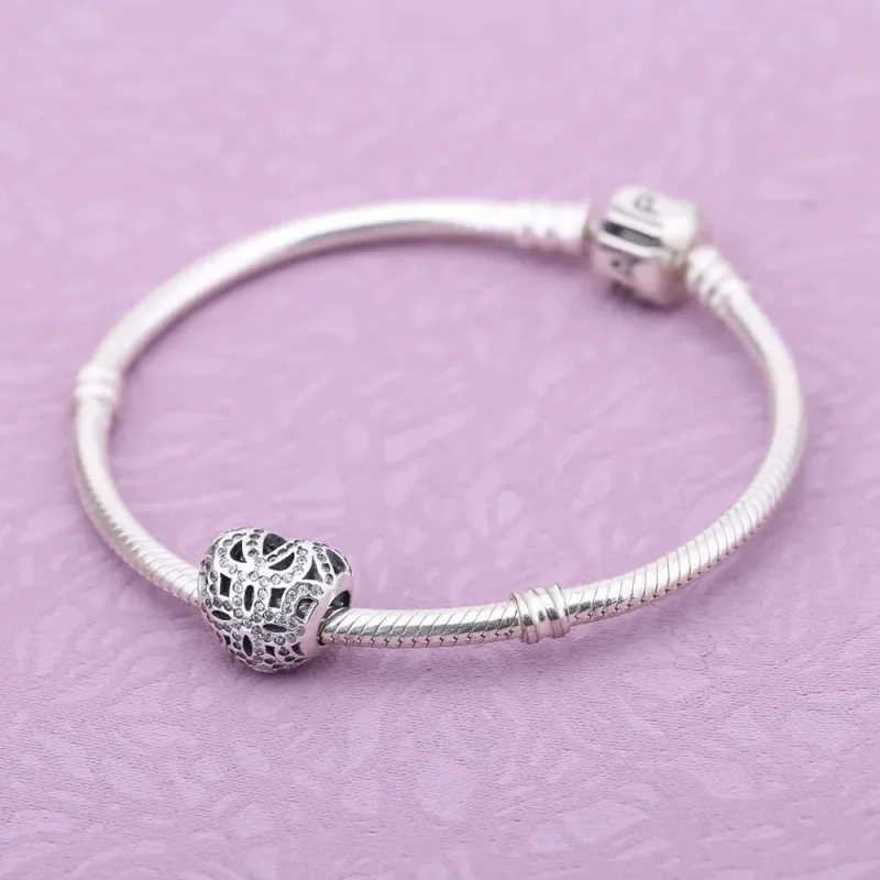 (immagine per) Charm Openwork Pizzo Luccicante - 791284CZ - Charm | PANDORA - Visualizza 2
