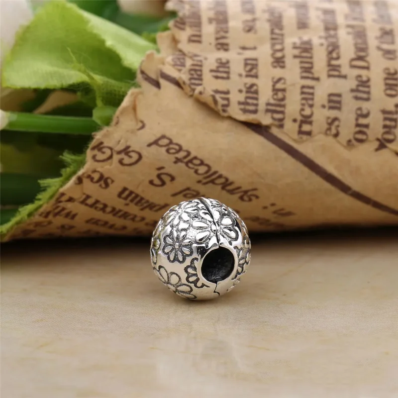 (immagine per) Charm PANDORA, fermagli, clip margherite, 791013 - Visualizza 3