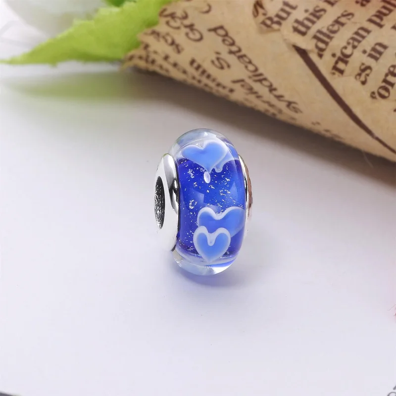 (immagine per) Charm PANDORA in Vetro di Murano Marrone Fiore - Visualizza 2