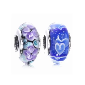 (immagine per) Charm PANDORA in Vetro di Murano Marrone Fiore