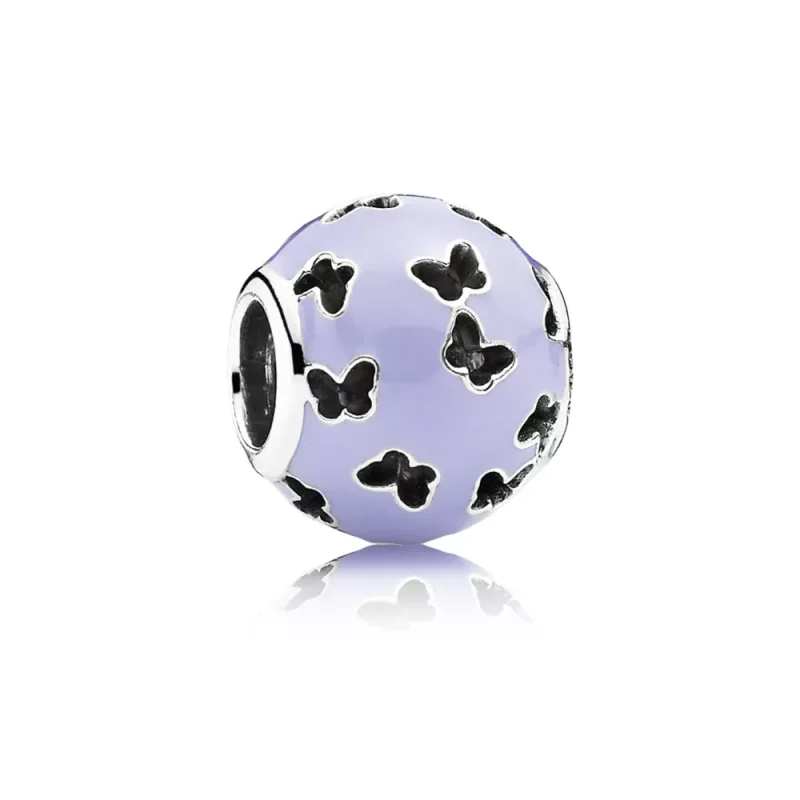 (immagine per) Charm PANDORA Lavanda farfalle svolazzanti