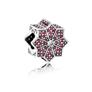 (immagine per) Charm PANDORA, poinsettia, 791989CZR