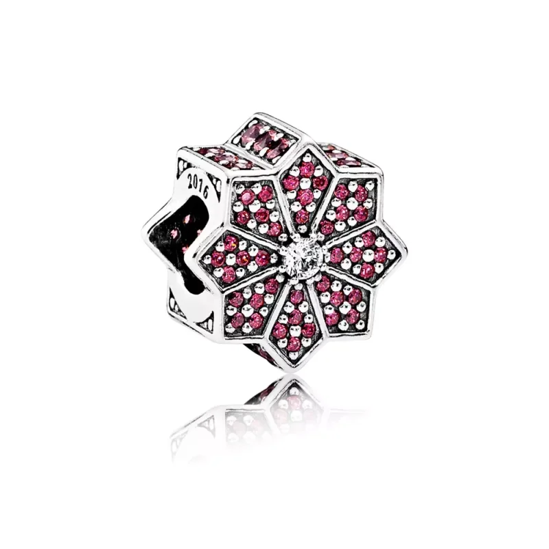 (immagine per) Charm PANDORA, poinsettia, 791989CZR