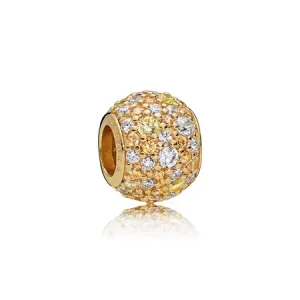 Charm Pandora Sfera In Pavè Mosaico Color Oro (immagine per) Charm Pandora Sfera In Pavè Mosaico Color Oro