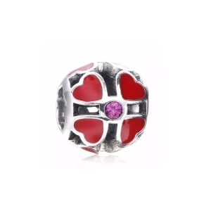 (immagine per) Charm PANDORA Trifoglio rosso