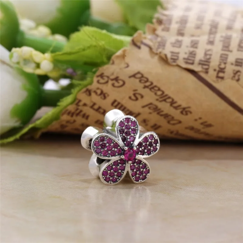 (immagine per) Charm PANDORA Viola abbagliante Daisy - Visualizza 2