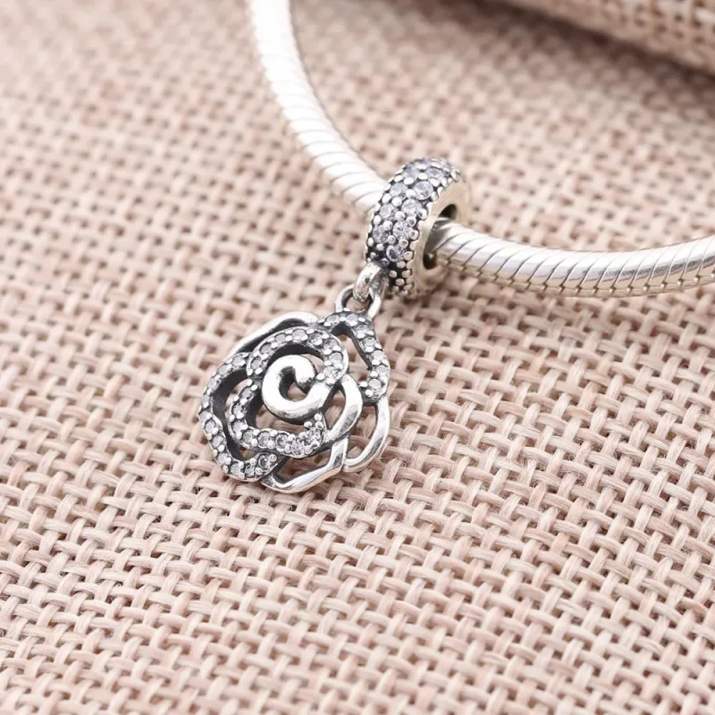 (immagine per) Charm pendente Openwork Rosa Preziosa - Pandora IT - Visualizza 2