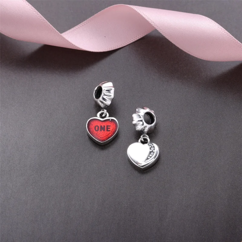 (immagine per) Charm pendente PANDORA Cuore "Un amore" - Visualizza 2