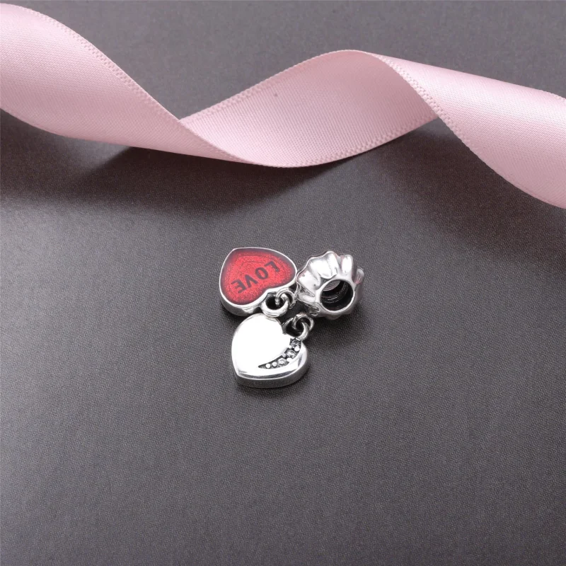 (immagine per) Charm pendente PANDORA Cuore "Un amore" - Visualizza 4