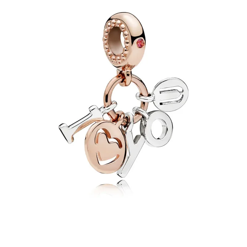 (immagine per) Charm Pendente PANDORA I Love You 786596CZR - Visualizza 2