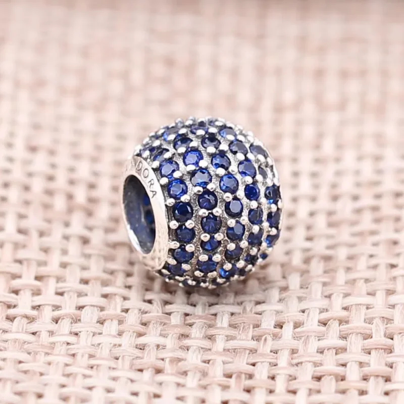 (immagine per) Charm Sfera in Pavé Blu - Pandora IT - Visualizza 2