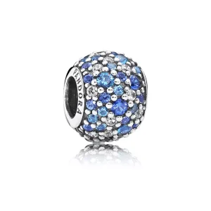 (immagine per) Charm Sfera in Pavé Mosaico Blu Cielo - Pandora IT