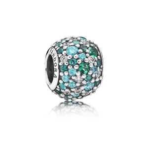 (immagine per) Charm Sfera in Pavé Mosaico Verde Acqua - Pandora IT