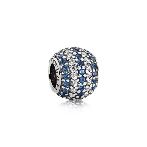 Charm Sfera in Pavè Righe Blu - 791172NCB - Charm | PANDORA (immagine per) Charm Sfera in Pavè Righe Blu - 791172NCB - Charm | PANDORA