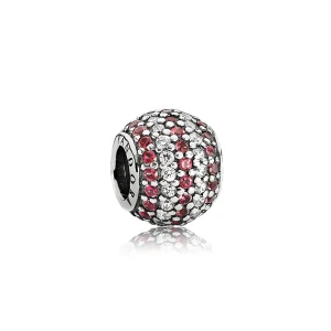 Charm Sfera in Pavè Righe Rosse - 791172CZR - Charm | PANDORA (immagine per) Charm Sfera in Pavè Righe Rosse - 791172CZR - Charm | PANDORA