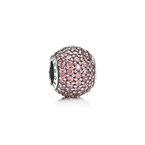 (immagine per) Charm Sfera in Pavé Rosa Intenso - Pandora IT