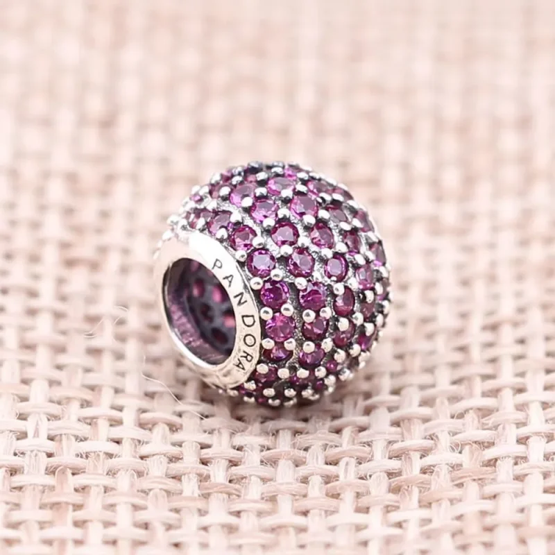 (immagine per) Charm Sfera in Pavé Viola - 791051CFP - Charm | PANDORA - Visualizza 2