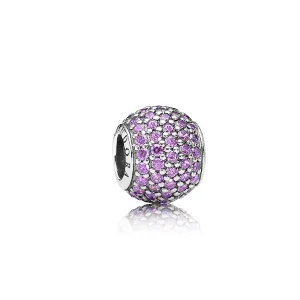 (immagine per) Charm Sfera in Pavé Viola - 791051CFP - Charm | PANDORA
