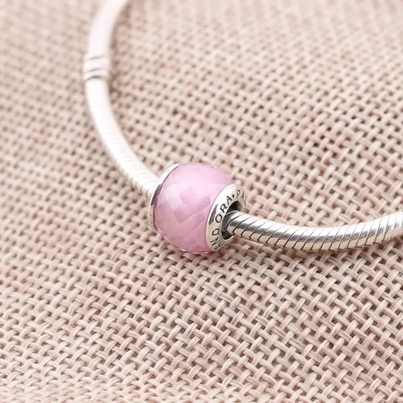 (immagine per) Charm Sfera Sfaccettata Rosa - Pandora IT - Visualizza 2