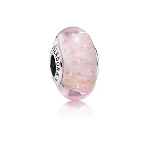 (immagine per) Charm Vetro di Murano Rosa Scintillante - Pandora IT
