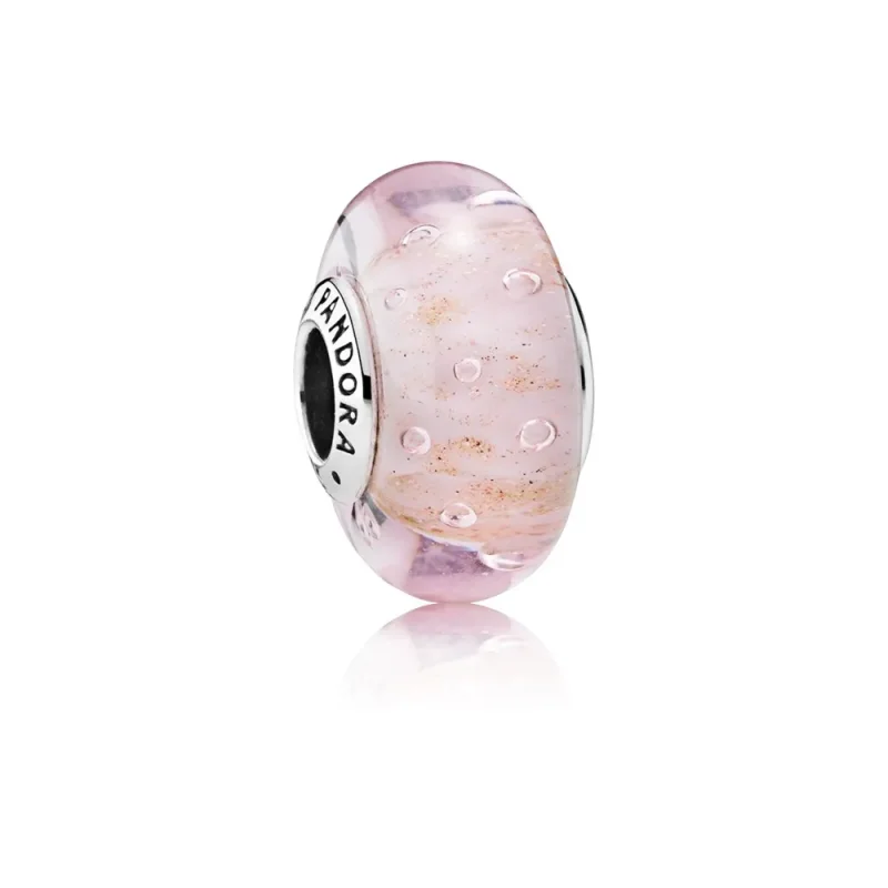 (immagine per) Charm Vetro di Murano Rosa Scintillante - Pandora IT