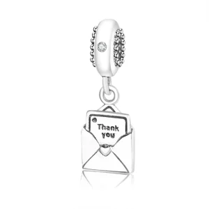 (immagine per) Charm pendente PANDORA Biglietto di ringraziamento in lettera
