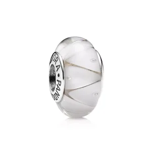(immagine per) Charm in Vetro di Murano Zig-Zag Bianco - 790921 - Charm | PANDORA