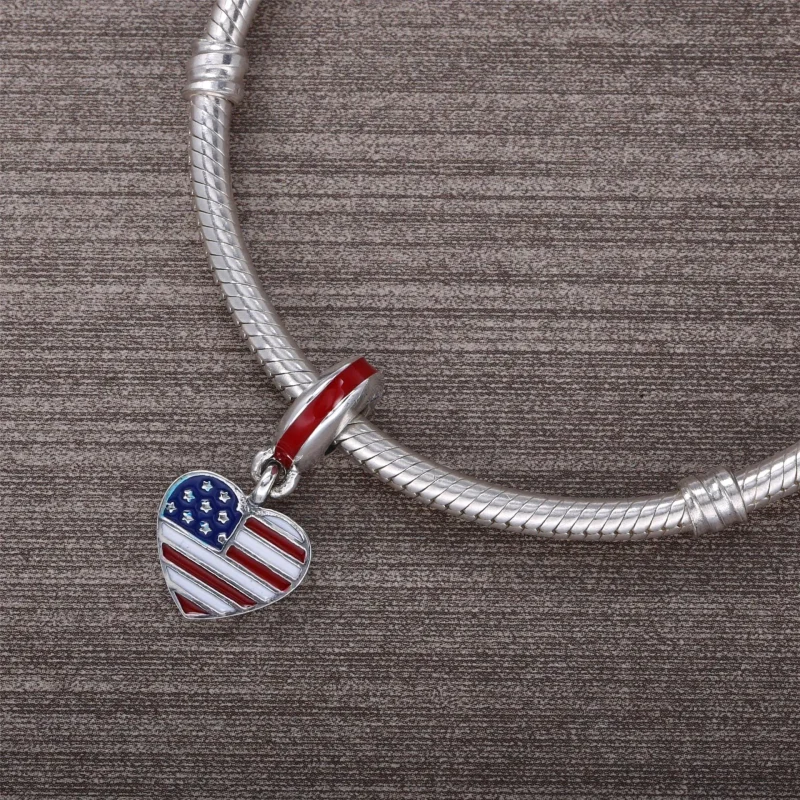 (immagine per) Charm pendente Bandiera USA - 791548ENMX - Charm | PANDORA - Visualizza 4