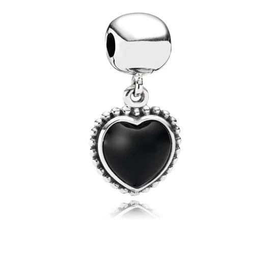 (immagine per) Clip Cuore Nero - 791046ON - Charm | PANDORA
