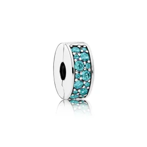 (immagine per) Clip Eleganza luccicante color turchese - Pandora IT