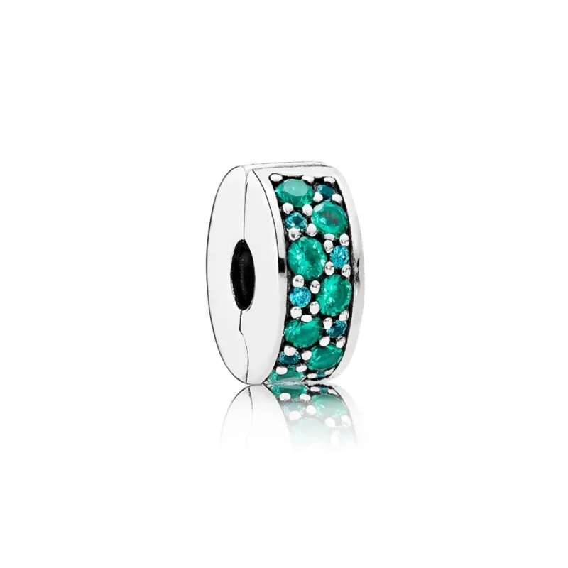 (immagine per) Clip Eleganza Luccicante Mosaico Color Turchese - Pandora IT