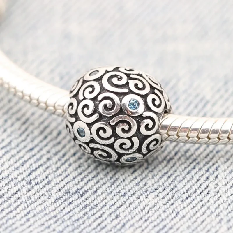 (immagine per) Clip Riccioli Blu - 790962CZB - Charm | PANDORA - Visualizza 2