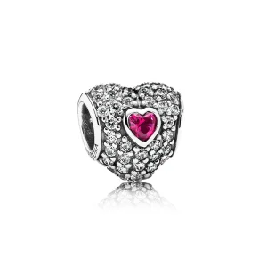 Cuore nel Cuore in Pavé Rosso - Pandora IT (immagine per) Cuore nel Cuore in Pavé Rosso - Pandora IT