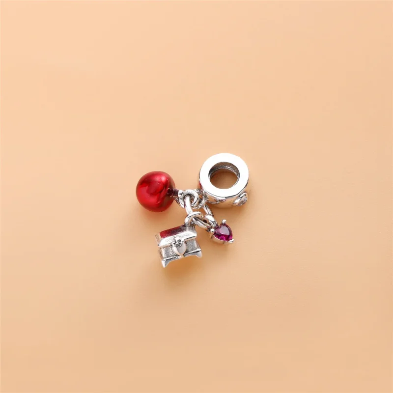 (immagine per) Disney, Charm Pendente Pandora La Mela E Il Cuore Di Biancaneve - Visualizza 3