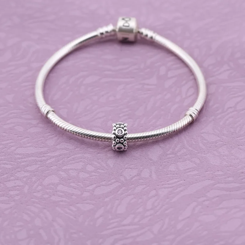 (immagine per) Distanziatore Gioco di Cerchi Rosa - 791122PCZ - Charm | PANDORA - Visualizza 2