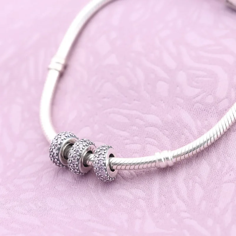 (immagine per) Distanziatore Ispirazione Pavè Rosa - Pandora IT - Visualizza 2