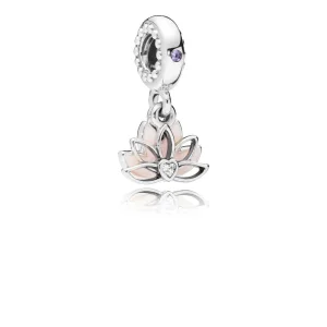 (immagine per) Charm pendente PANDORA Fiore di loto sereno