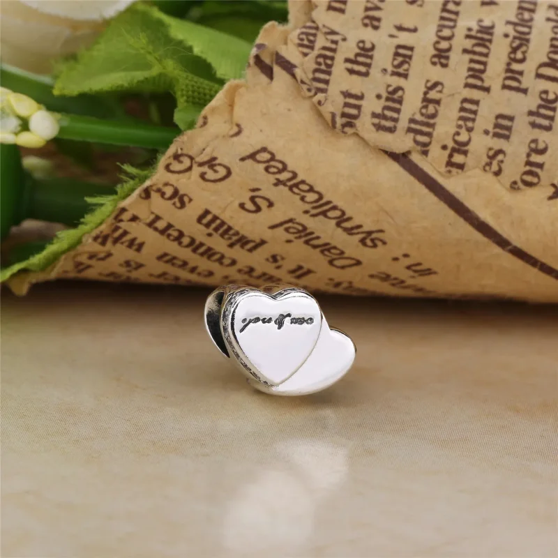 (immagine per) Charm PANDORA Due Cuori - Visualizza 4