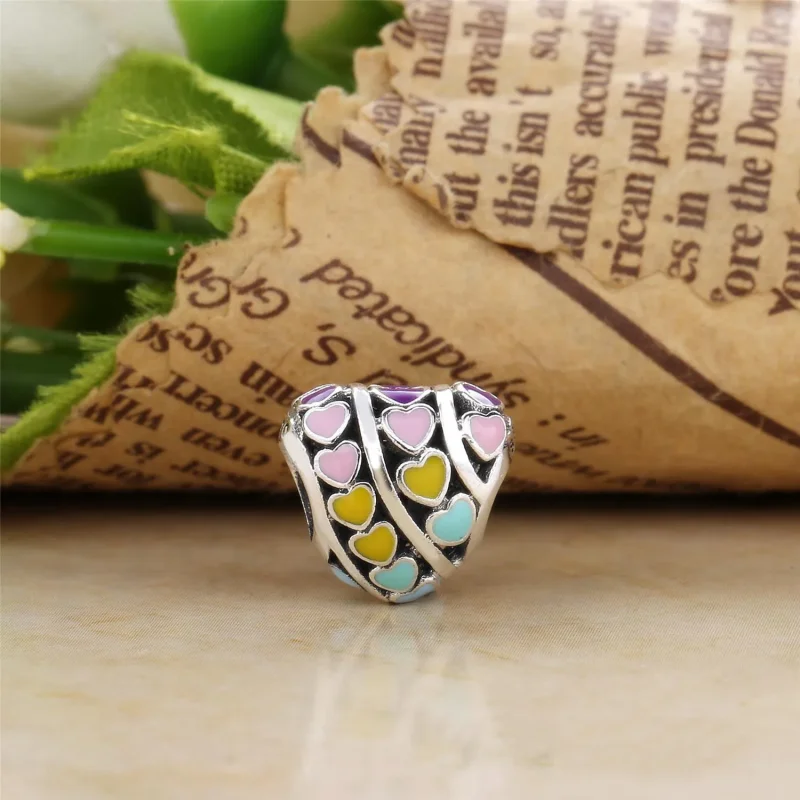 (immagine per) Charm PANDORA Cuori Arcobaleno - Visualizza 2