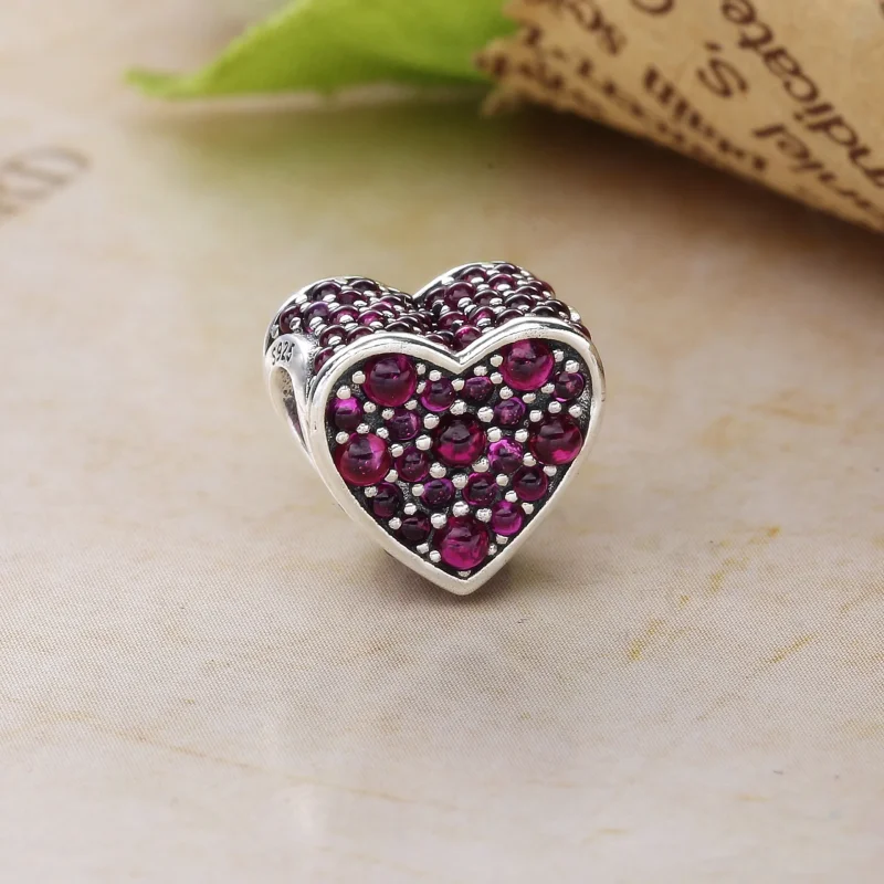 (immagine per) Charm Cuore Scintillante Rosa - Pandora IT - Visualizza 2