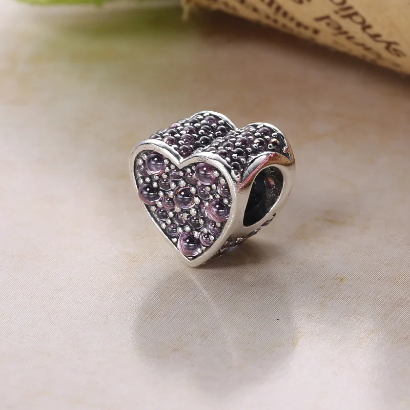 (immagine per) Charm Cuore Scintillante Rosa - Pandora IT - Visualizza 4
