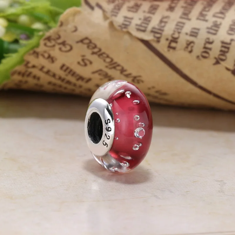 (immagine per) Charm in Vetro di Murano Bolle Frizzanti Bianche - Pandora IT | - Visualizza 3