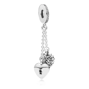 (immagine per) Charm Pendente PANDORA Cuore & Lucchetto